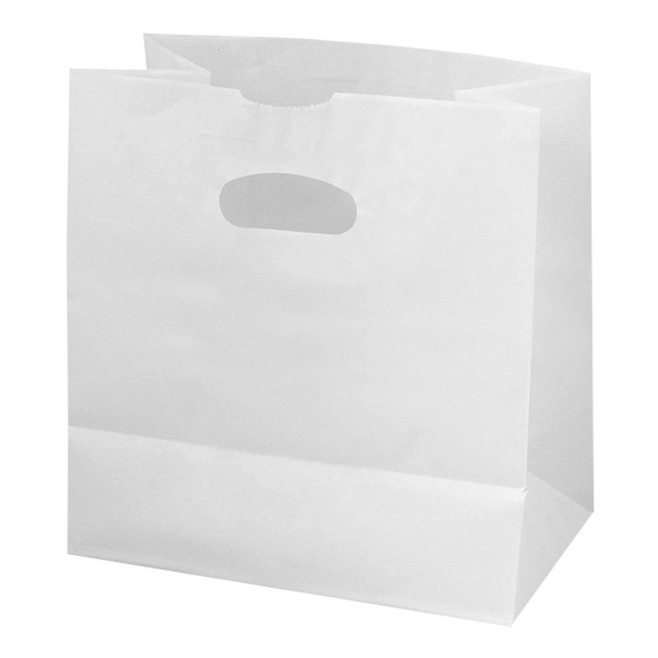 BRICKELL WHITE BAG (BLANK)  - 11" x 6" x 11" - FROM 250 BAGS PACK