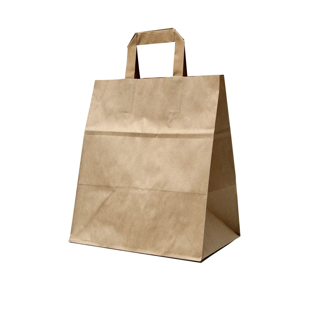 DORAL BAG  - KRAFT - (BLANK) - 14" X 9 1/2" X 16" - FROM 100 BAGS PACKS