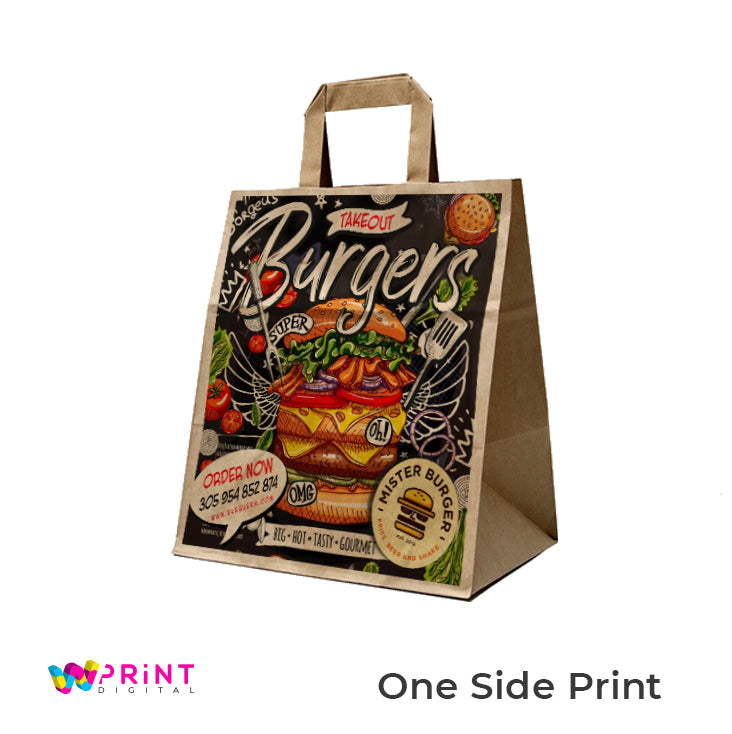 DORAL BAG - KRAFT - CUSTOM PRINTING - 14" X 9 1/2" X 16" - FROM 100 BAGS