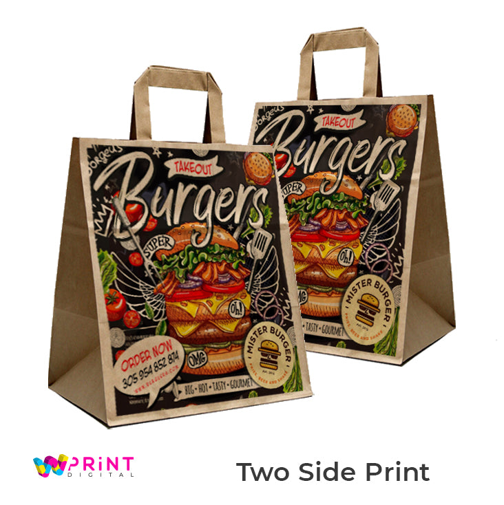 DORAL BAG - KRAFT - CUSTOM PRINTING - 14" X 9 1/2" X 16" - FROM 100 BAGS