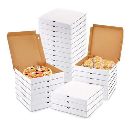 PIZZA BOX 12" X 12"  WHITE FROM 50 BOXEX