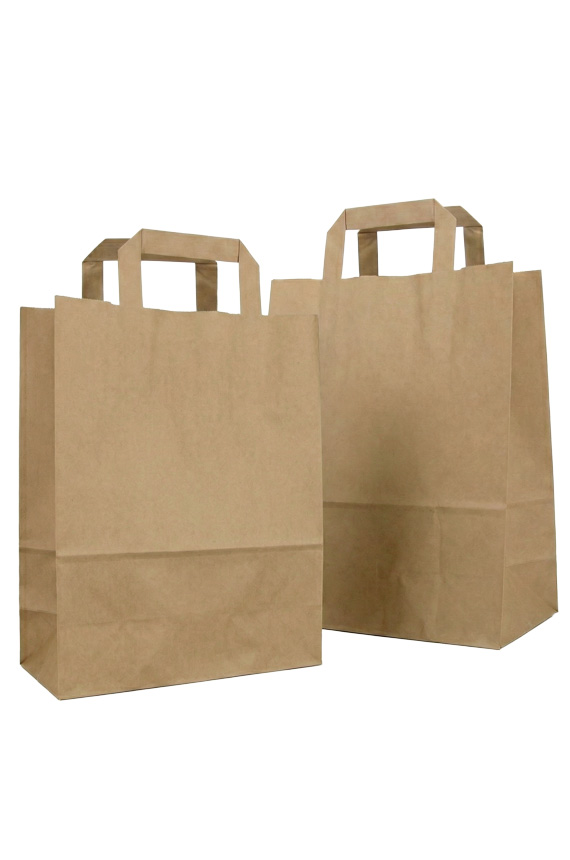Key Biscayne - Blank Kraft Paper - Flat Handle Bag